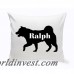 JDS Personalized Gifts Personalized Husky Siberian Silhouette Throw Pillow JMSI2456